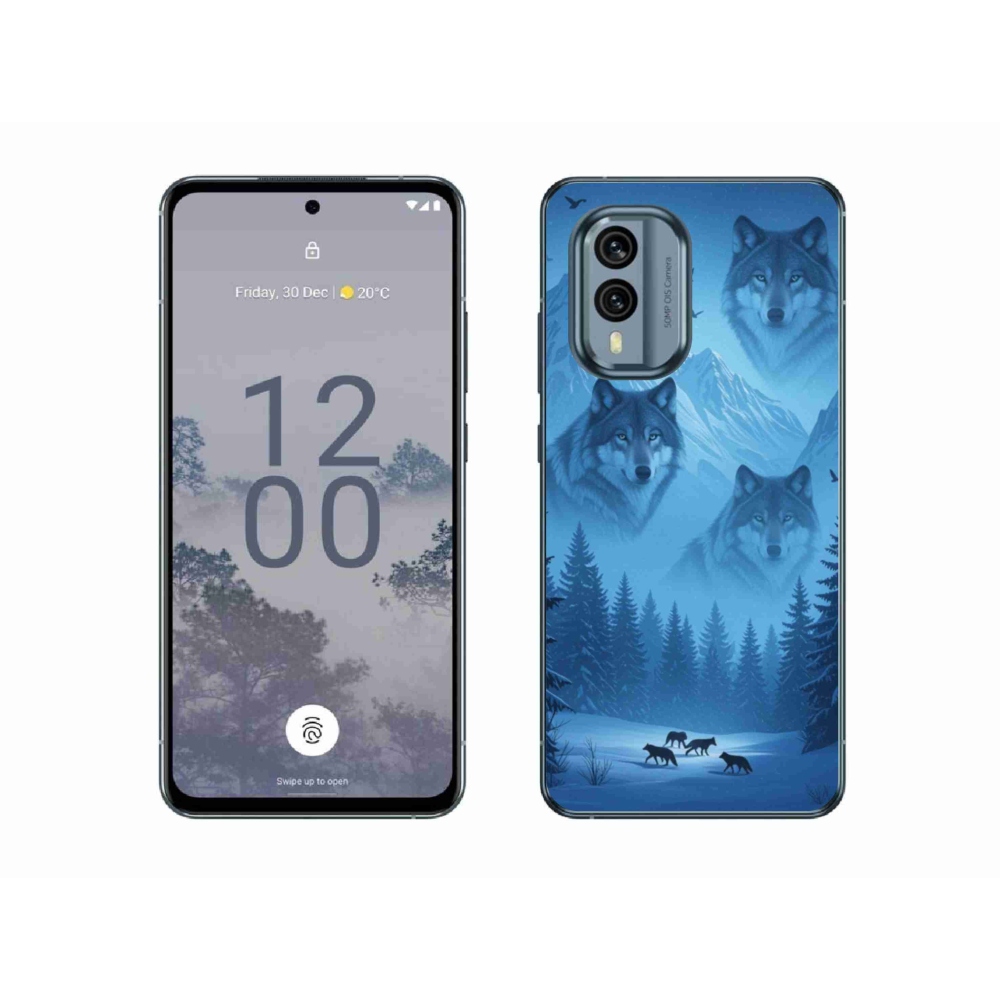 Gélový kryt mmCase na Nokia X30 5G - vlčia svorka