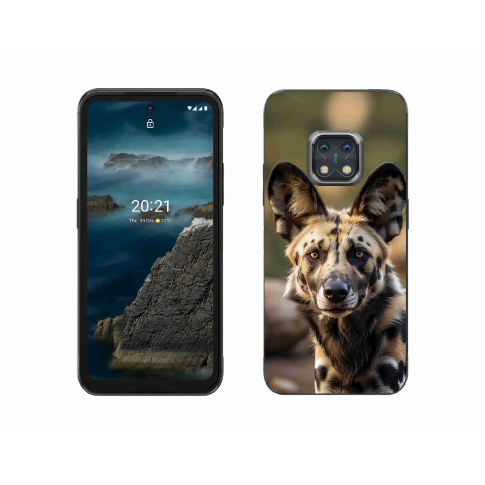 Gélový kryt mmCase na Nokia XR20 - africký divoký pes