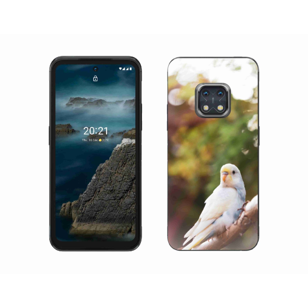 Gélový kryt mmCase na Nokia XR20 - andulka biela