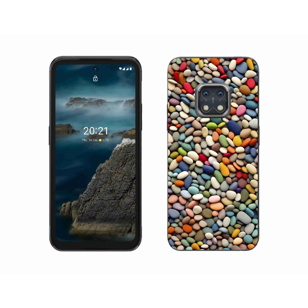 Gélový kryt mmCase na Nokia XR20 - farebné kamienky 2