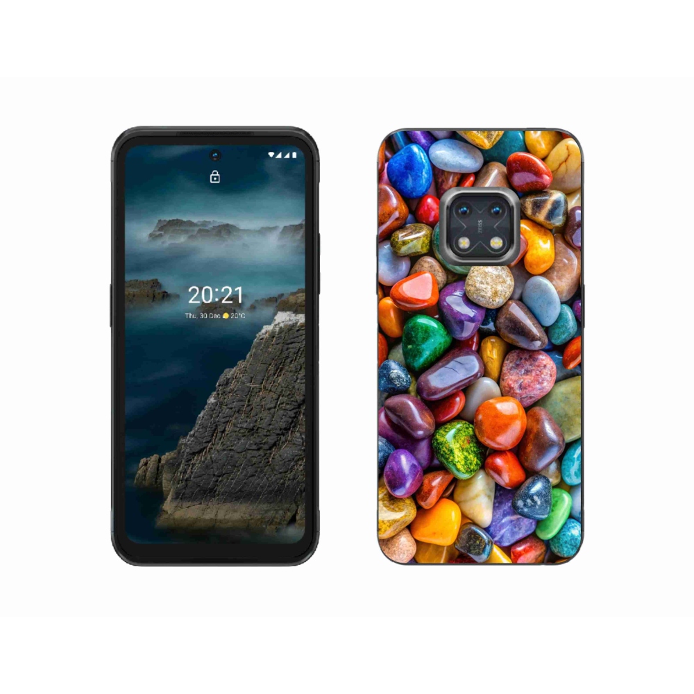 Gélový kryt mmCase na Nokia XR20 - farebné kamienky