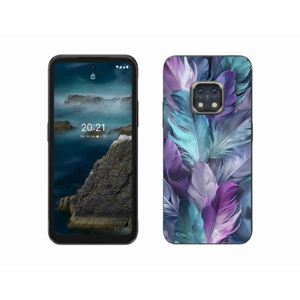 Gélový kryt mmCase na Nokia XR20 - farebné perie 2