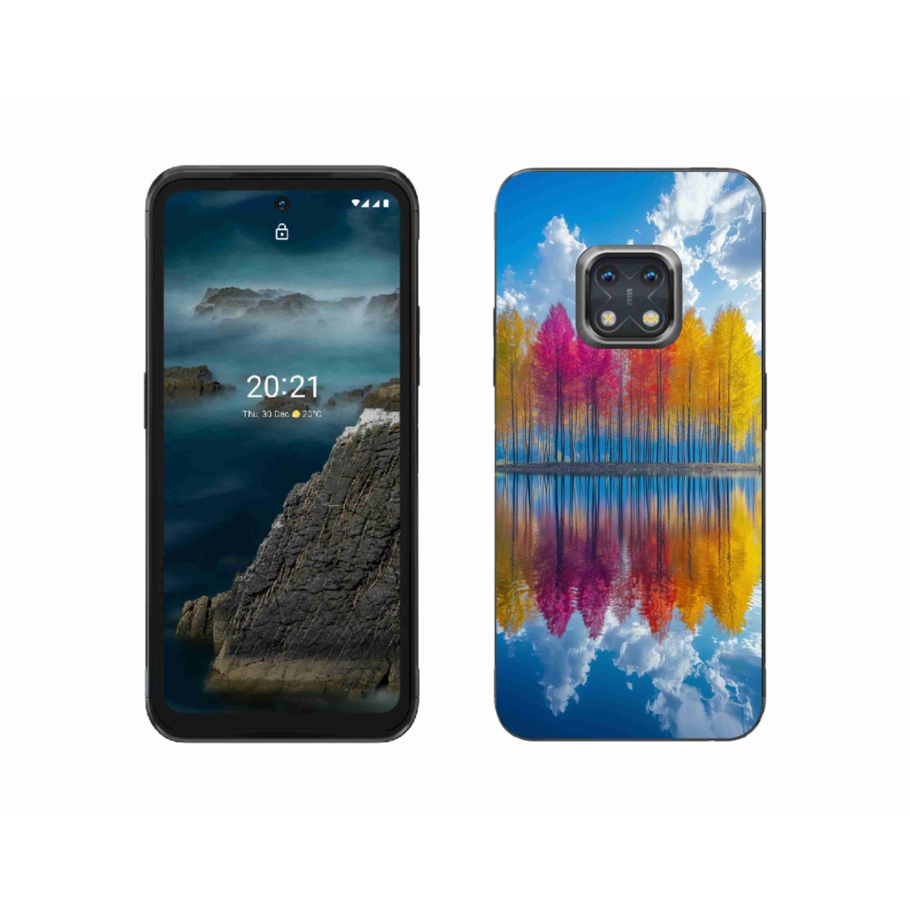 Gélový kryt mmCase na Nokia XR20 - farebné stromy