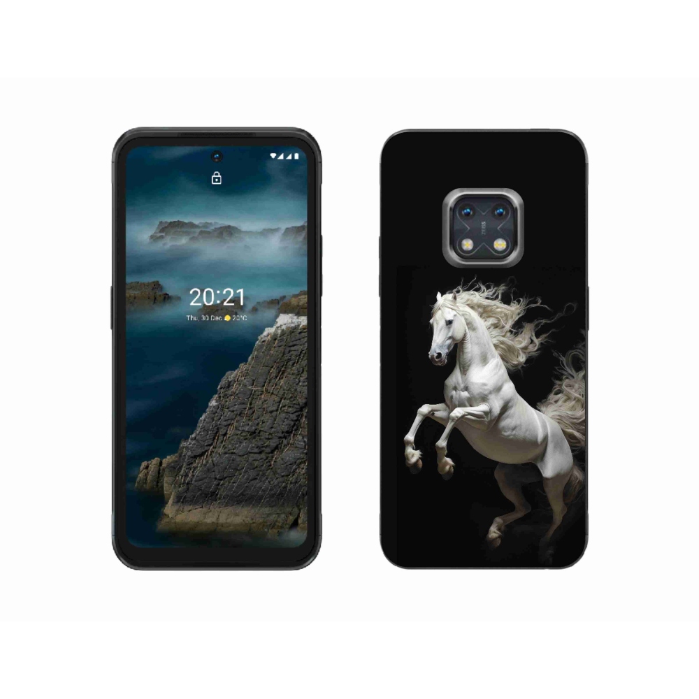 Gélový kryt mmCase na Nokia XR20 - biely kôň 4
