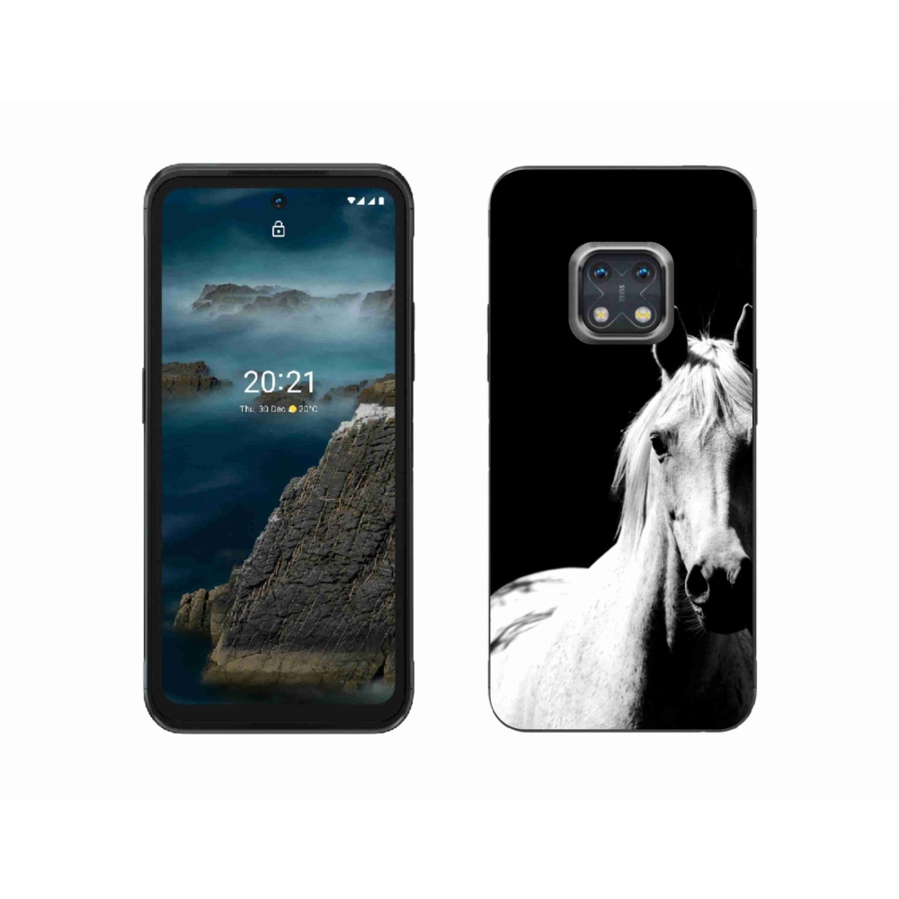 Gélový kryt mmCase na Nokia XR20 - biely kôň 5