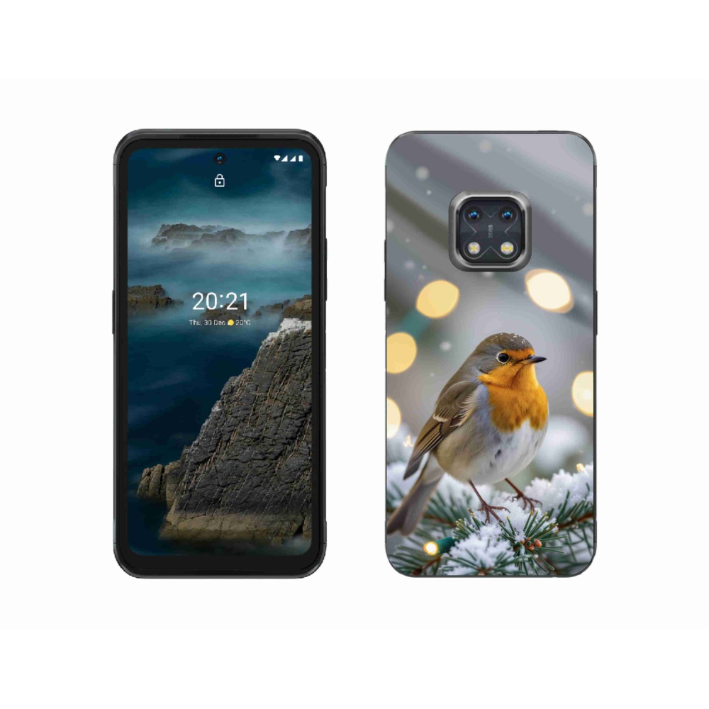 Gélový kryt mmCase na Nokia XR20 - červienka v zime