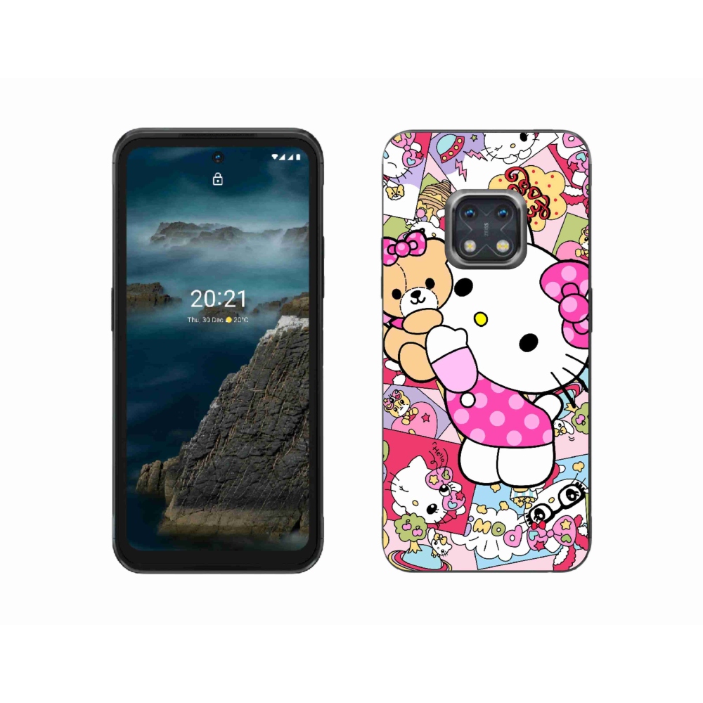 Gélový kryt mmCase na Nokia XR20 - cute kitty