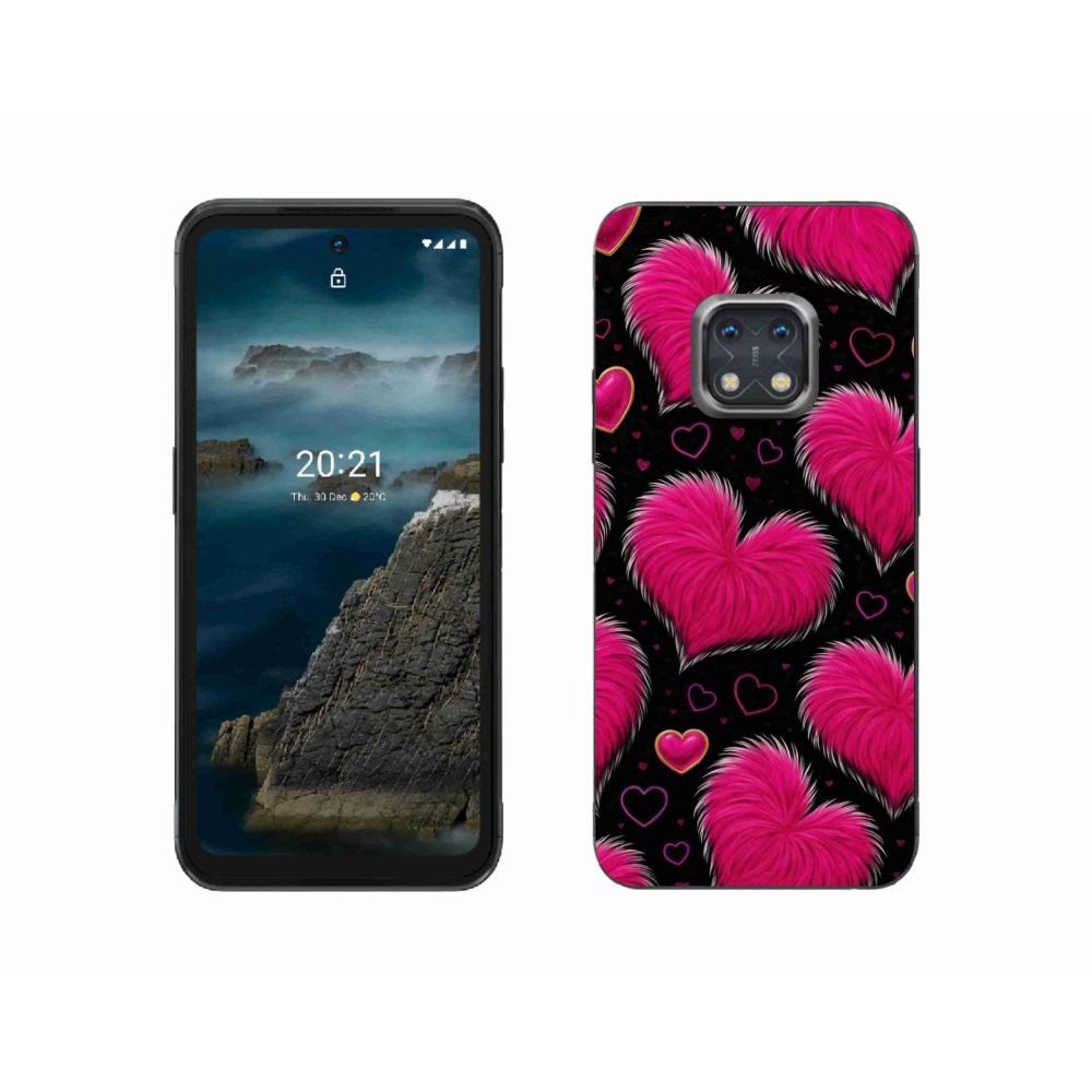 Gélový kryt mmCase na Nokia XR20 - hebké srdce
