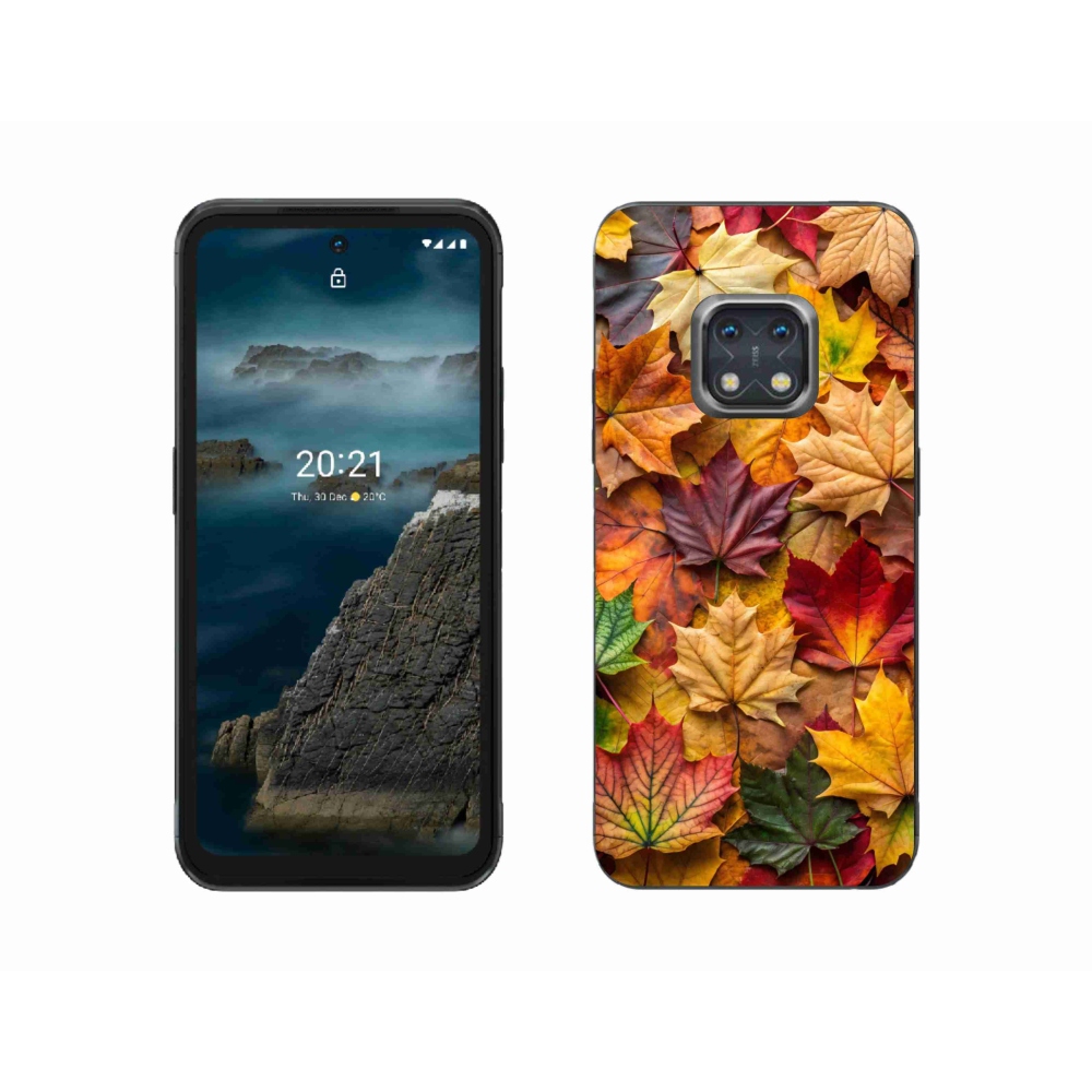 Gélový kryt mmCase na Nokia XR20 - javorové listy 2