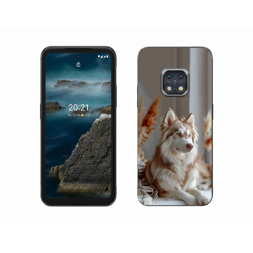 Gélový kryt mmCase na Nokia XR20 - pokojný sibírsky husky
