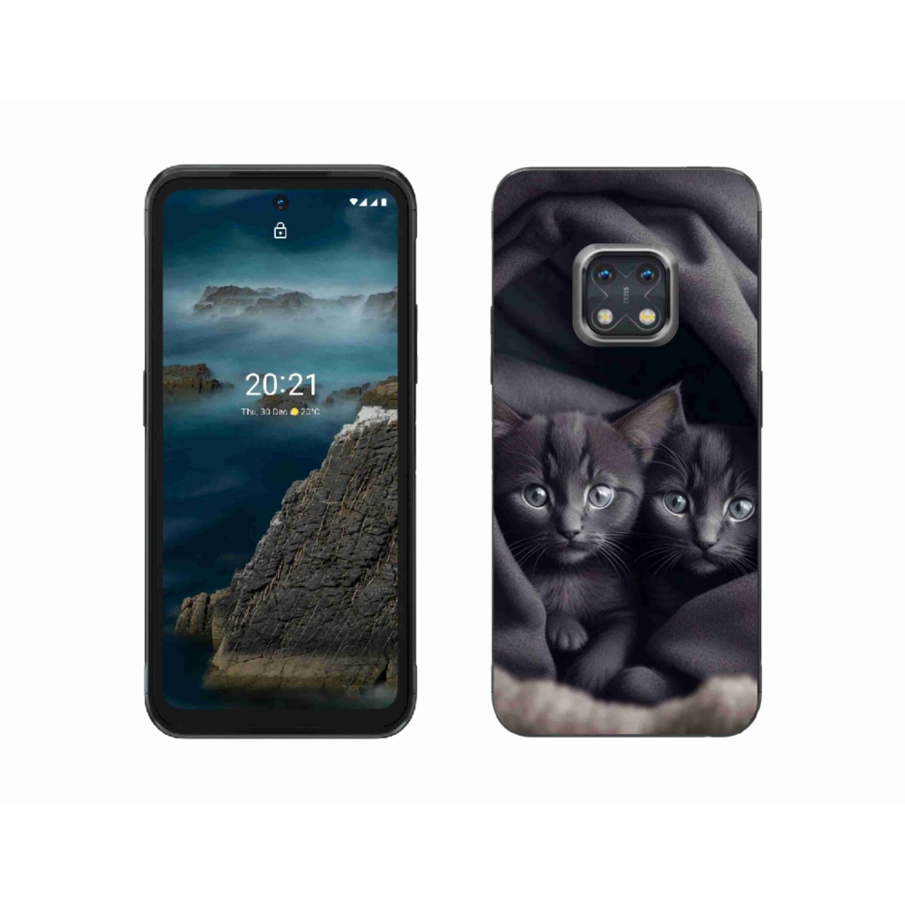 Gélový kryt mmCase na Nokia XR20 - mačacie duo
