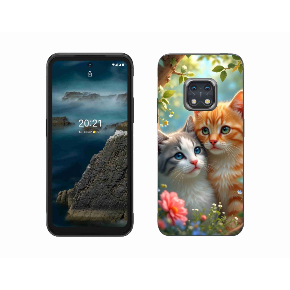 Gélový kryt mmCase na Nokia XR20 - mačacia láska 2