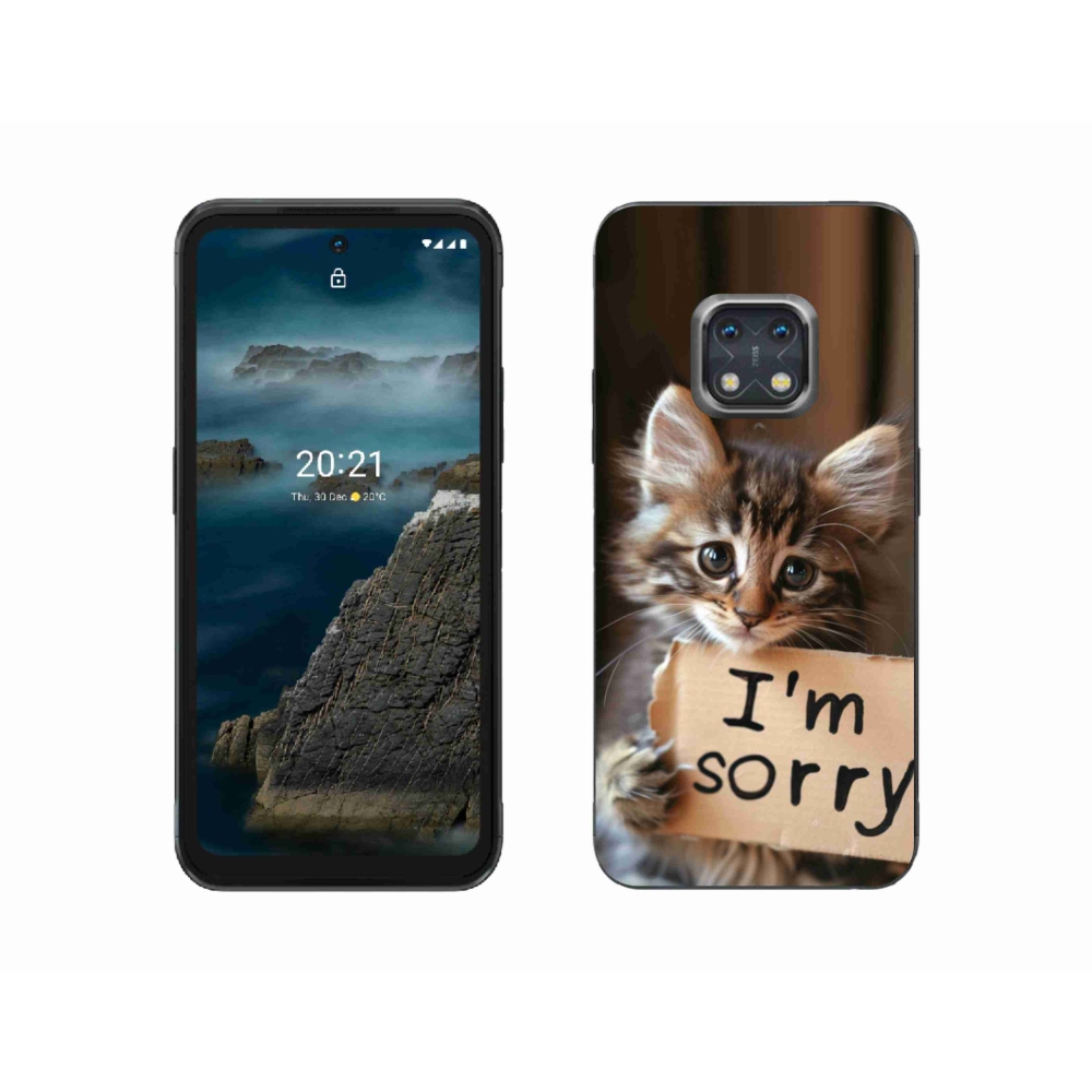 Gélový kryt mmCase na Nokia XR20 - mačacie ospravedlnenie