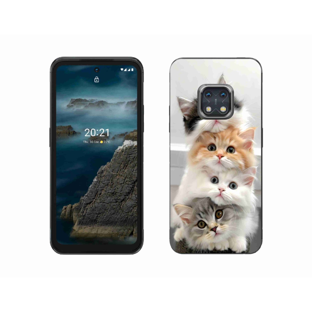 Gélový kryt mmCase na Nokia XR20 - mačacia partia