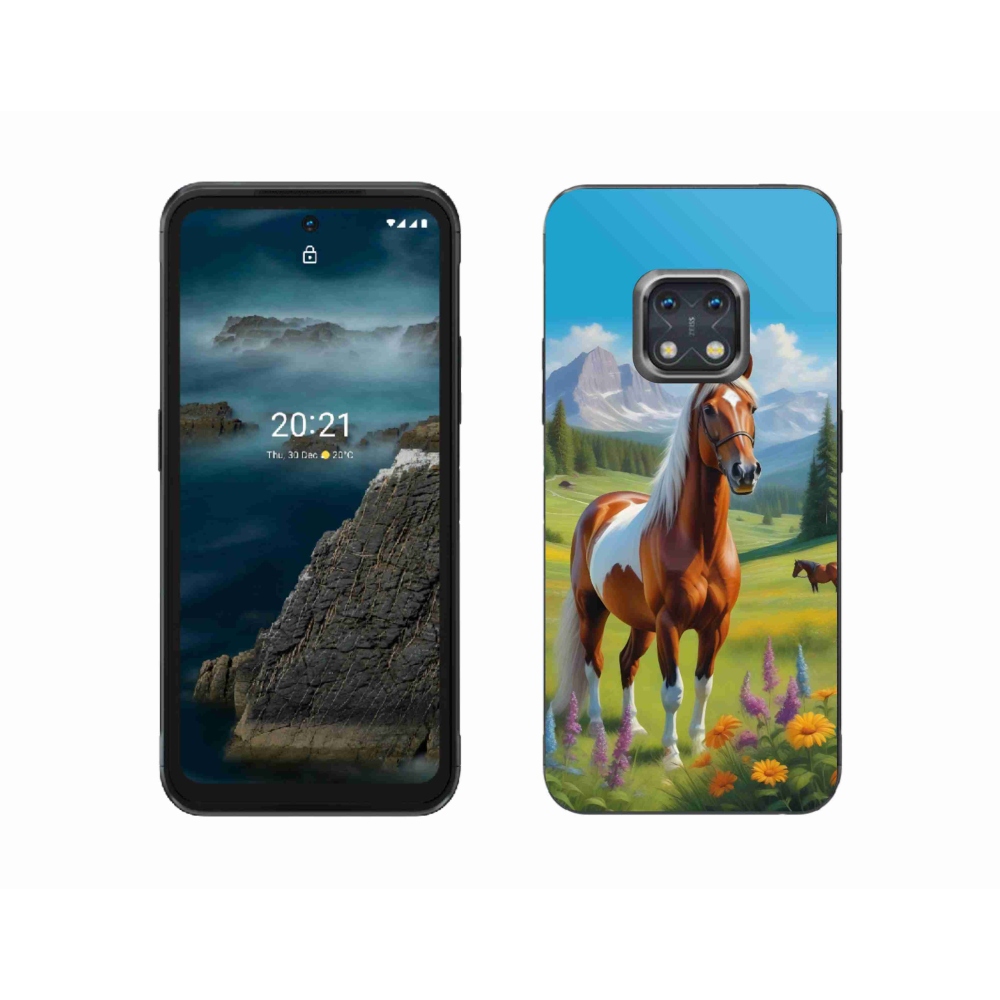 Gélový kryt mmCase na Nokia XR20 - kôň na lúke