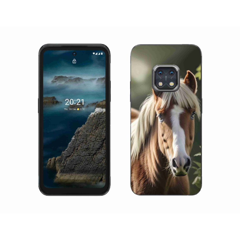 Gélový kryt mmCase na Nokia XR20 - kôň so svetlou hrivou