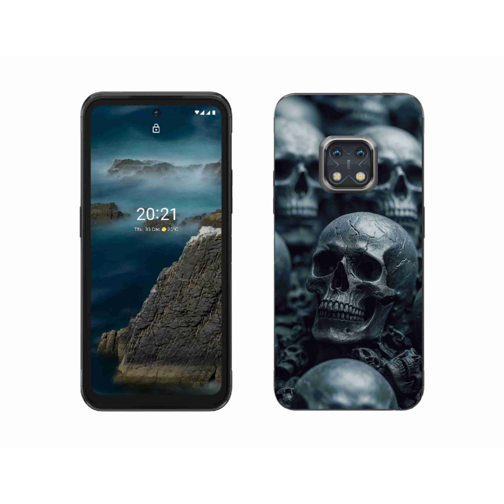 Gélový kryt mmCase na Nokia XR20 - lebka 2