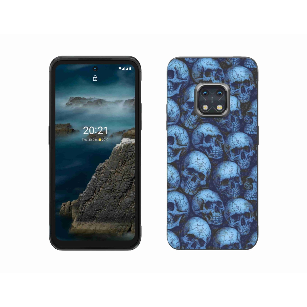 Gélový kryt mmCase na Nokia XR20 - lebky