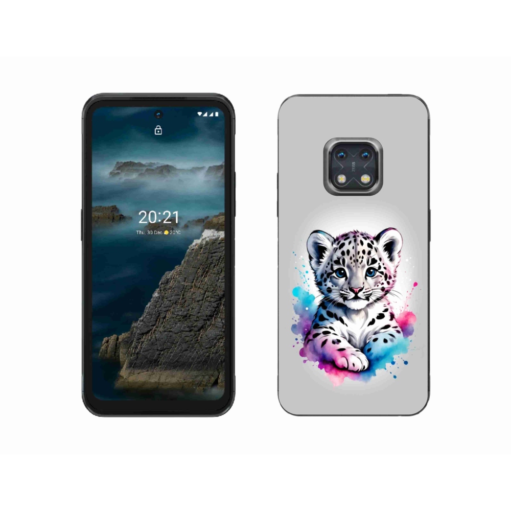 Gélový kryt mmCase na Nokia XR20 - leopardej mláďa