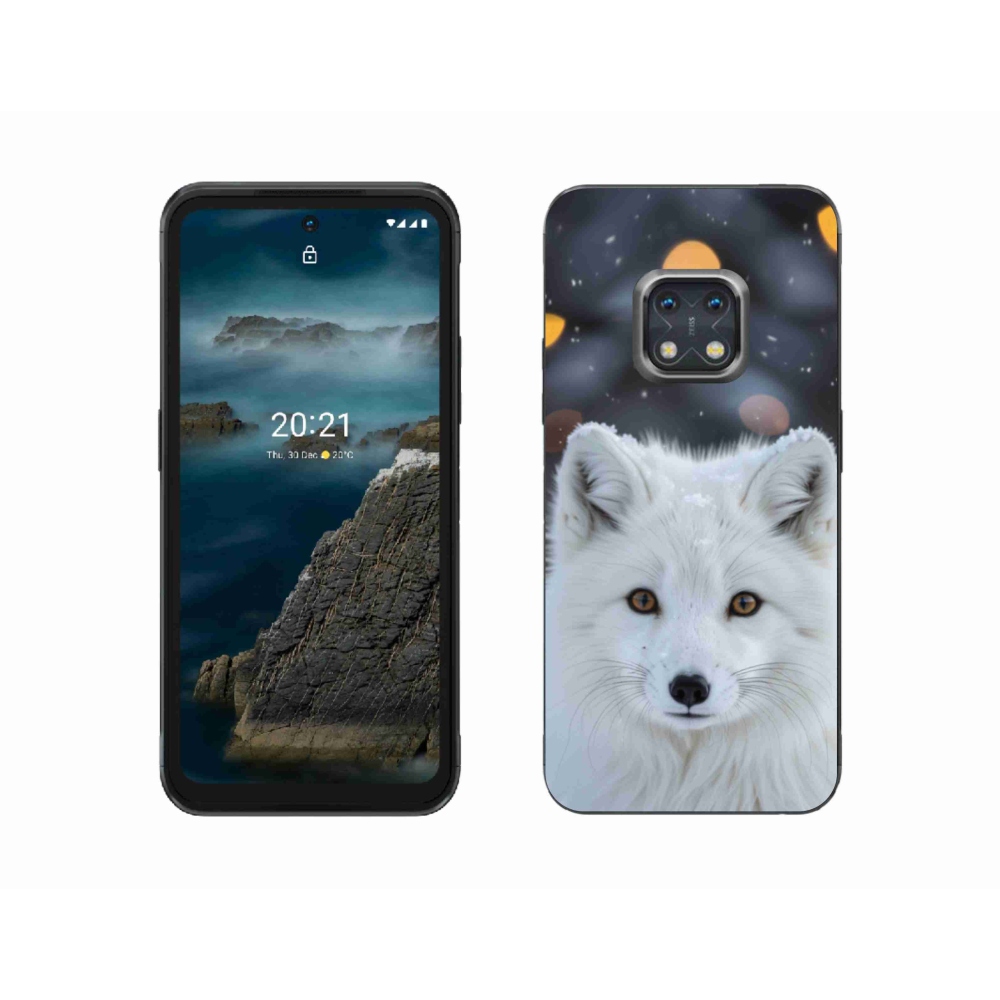 Gélový kryt mmCase na Nokia XR20 - líška polárna