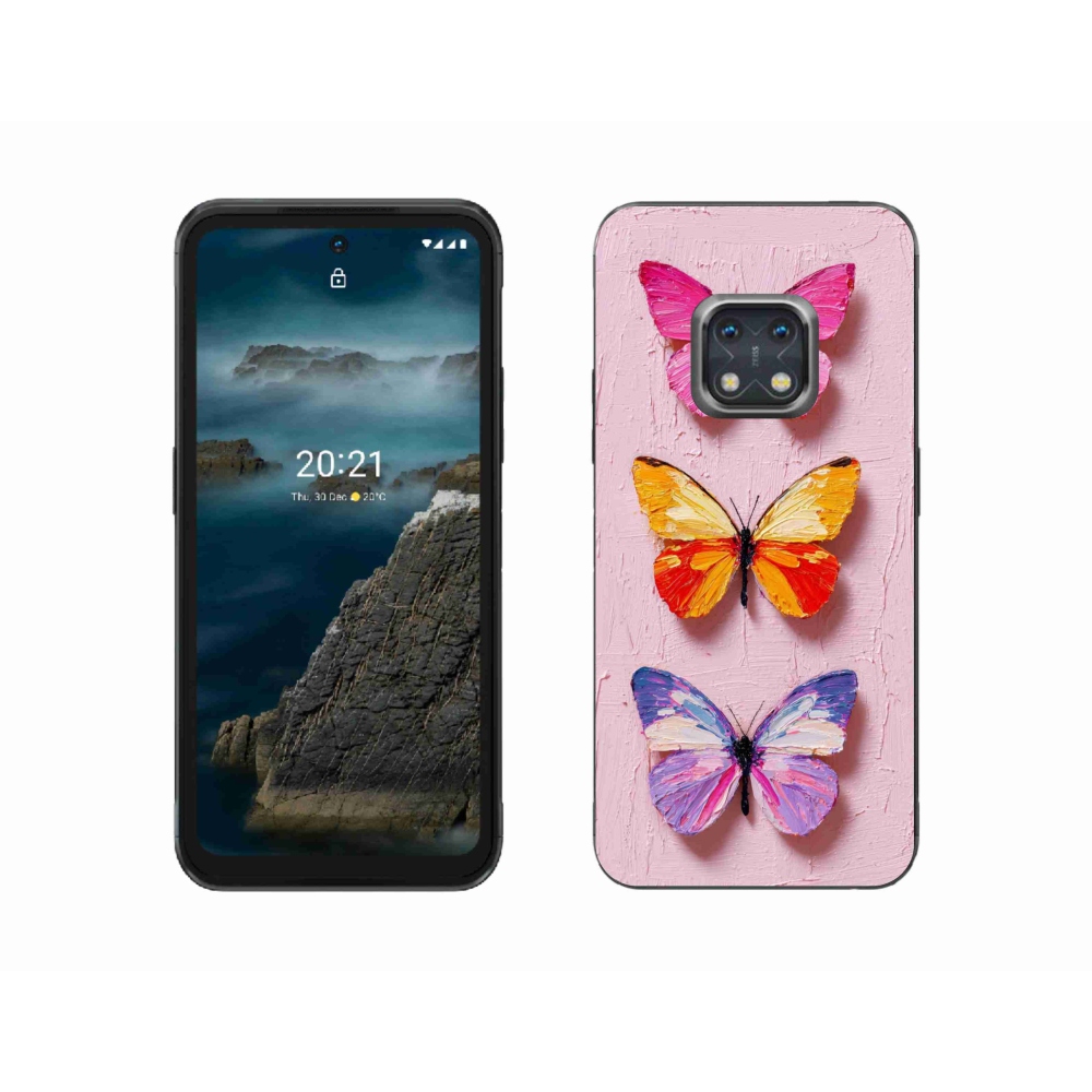 Gélový kryt mmCase na Nokia XR20 - motýlia trojica