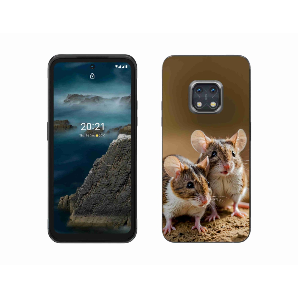 Gélový kryt mmCase na Nokia XR20 - myší duo