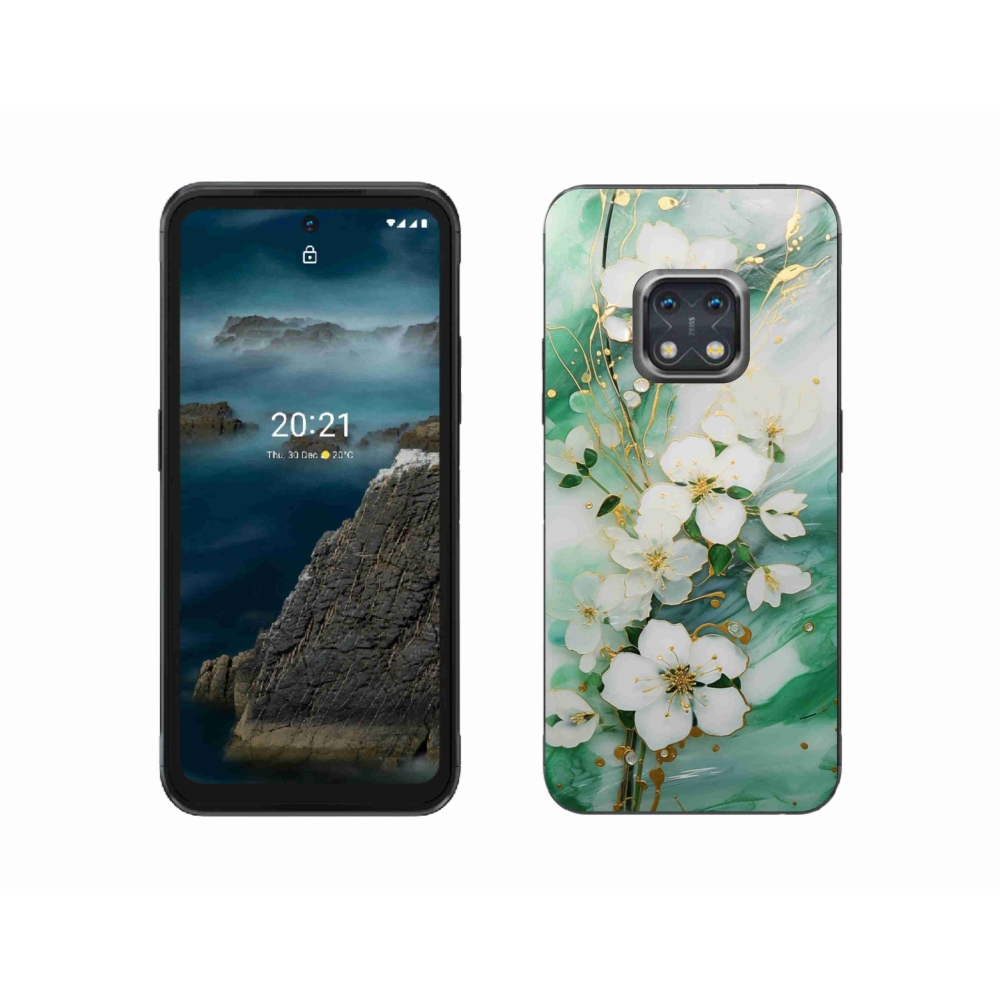 Gélový kryt mmCase na Nokia XR20 - nežné kvety