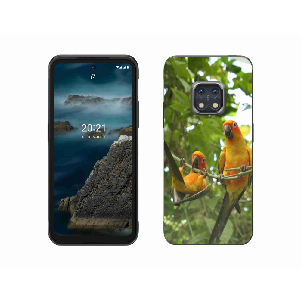 Gélový kryt mmCase na Nokia XR20 - papagáje aratingy