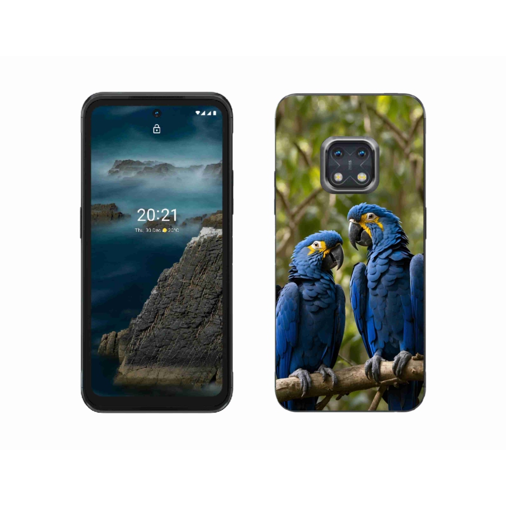 Gélový kryt mmCase na Nokia XR20 - papagájové duo