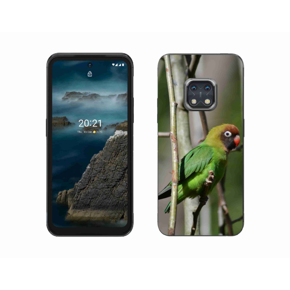 Gélový kryt mmCase na Nokia XR20 - papagáj agapornis