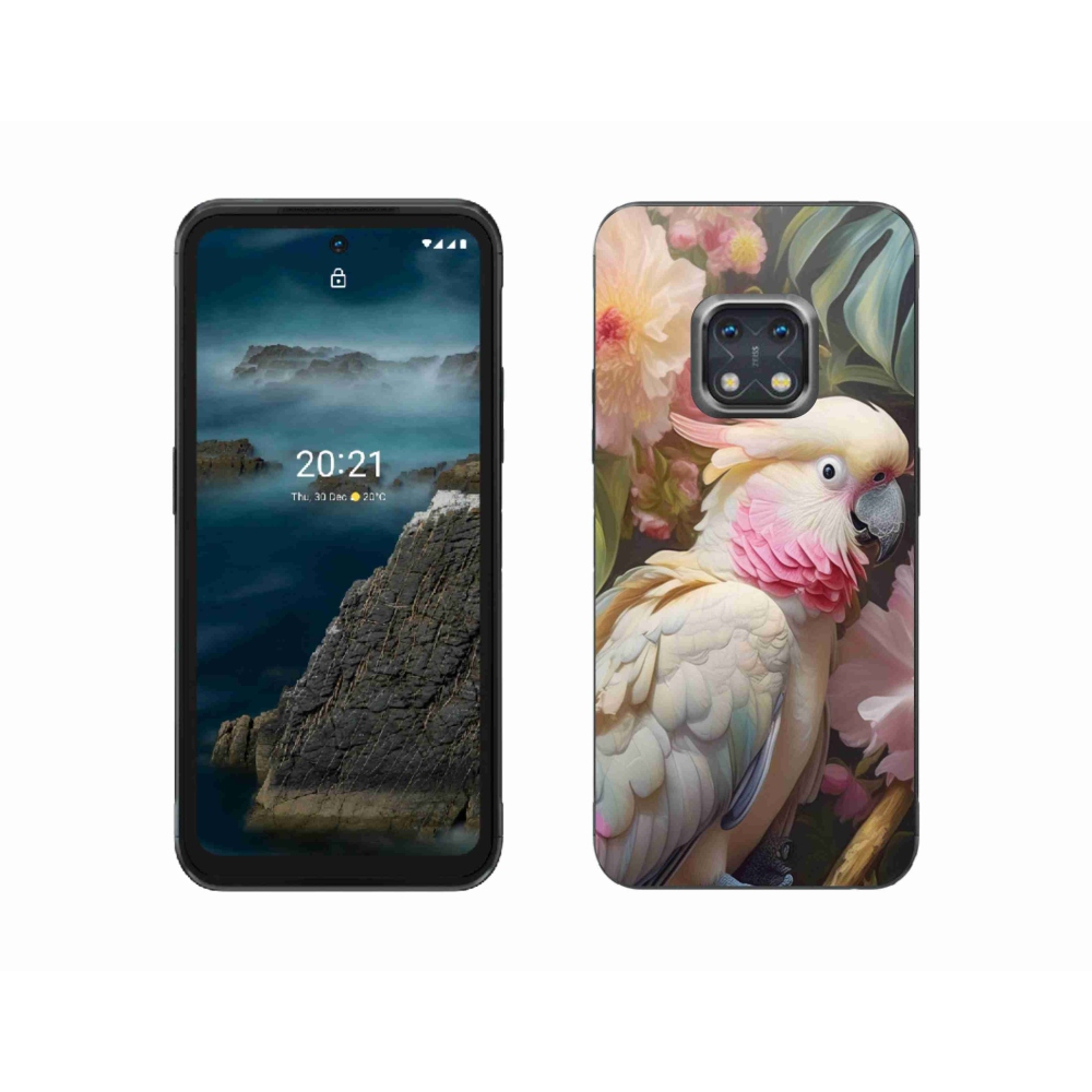 Gélový kryt mmCase na Nokia XR20 - papagáj kakadu ružový 2