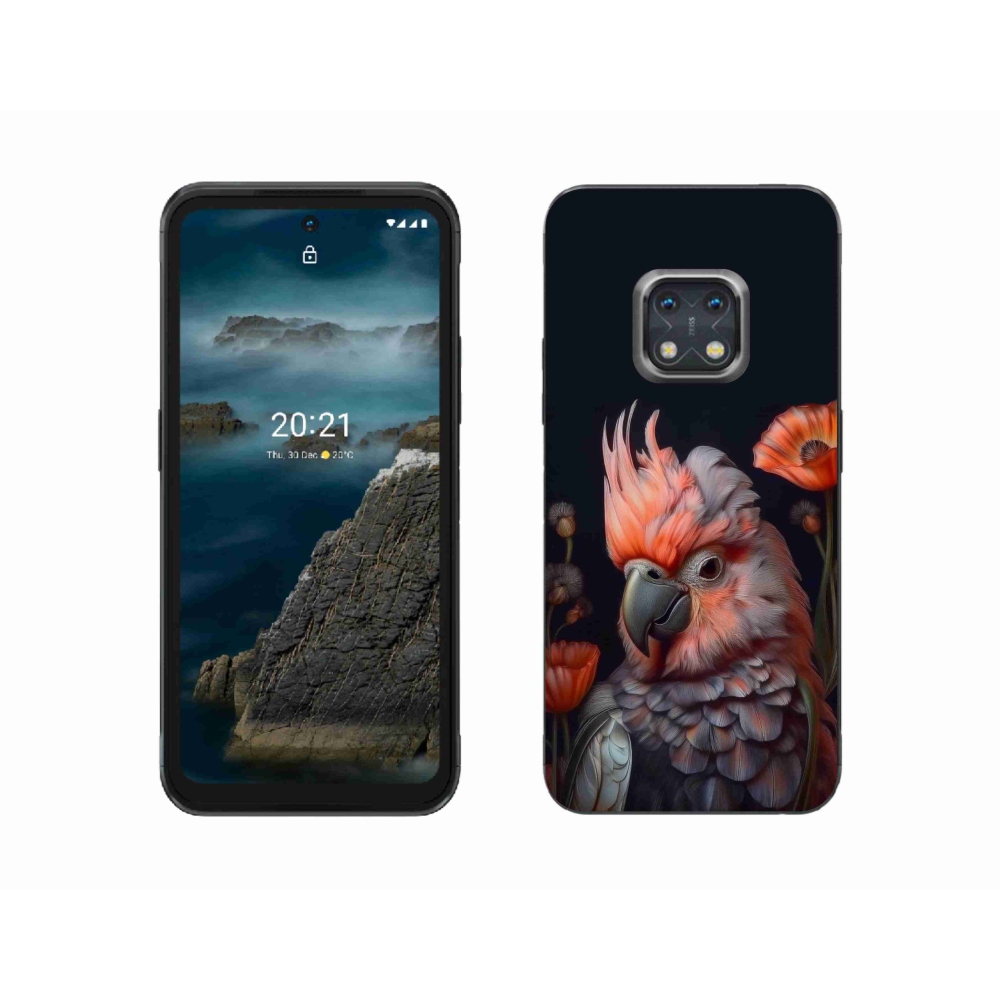 Gélový kryt mmCase na Nokia XR20 - papagáj kakadu vo farbách