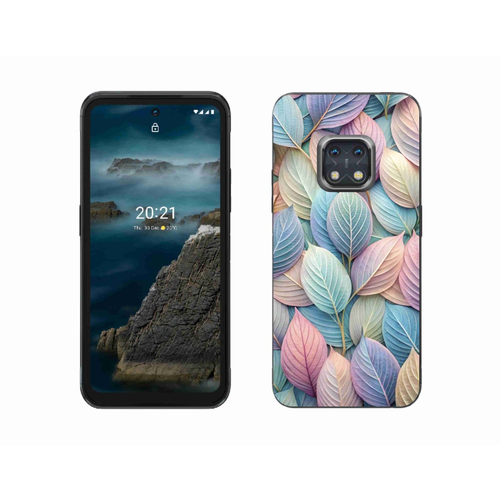 Gélový kryt mmCase na Nokia XR20 - pastelové listy