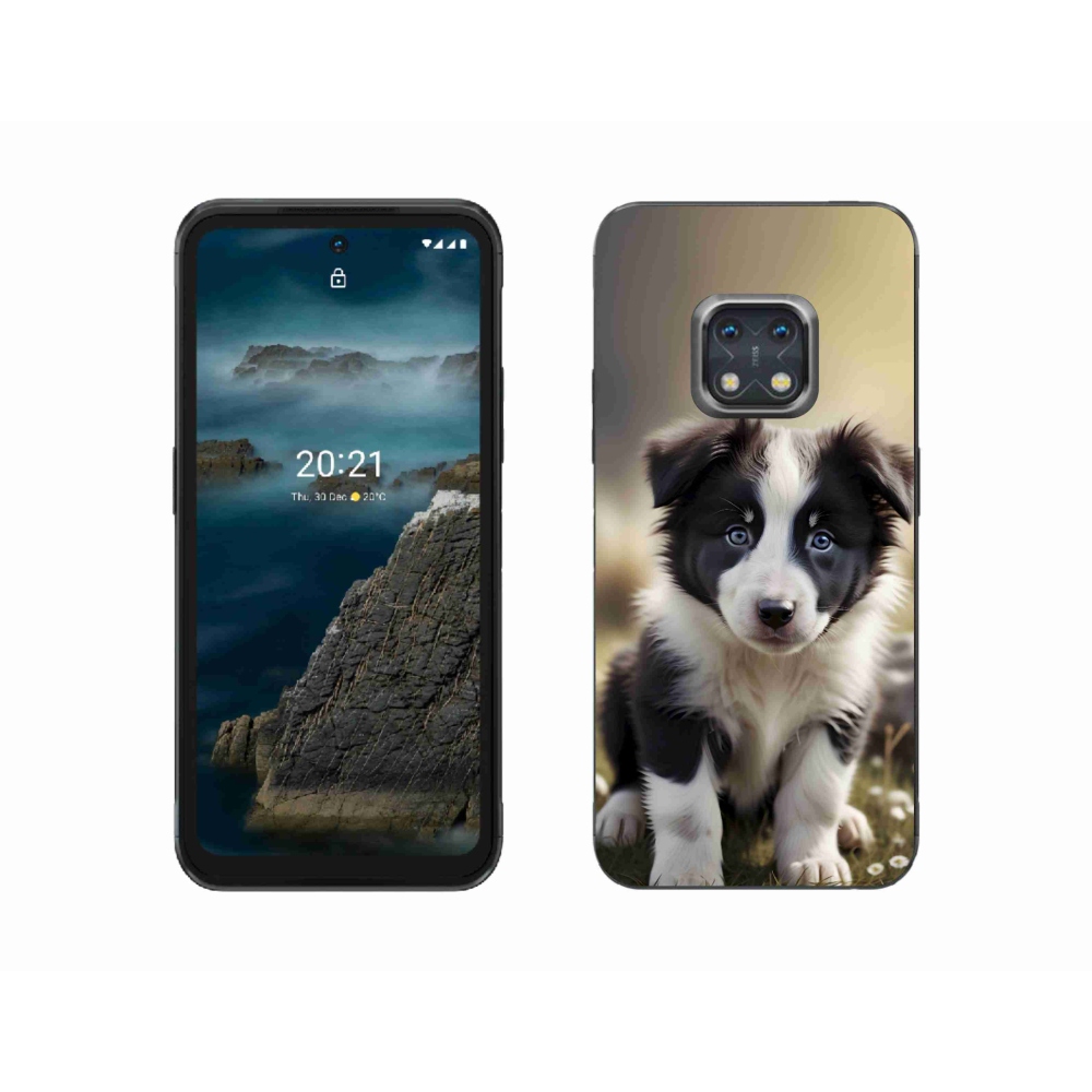 Gélový kryt mmCase na Nokia XR20 - roztomilá border kólia