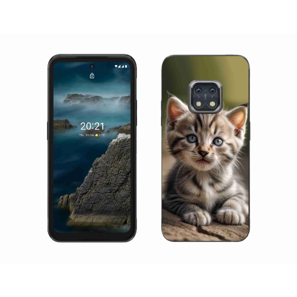 Gélový kryt mmCase na Nokia XR20 - roztomilé mačiatko 9