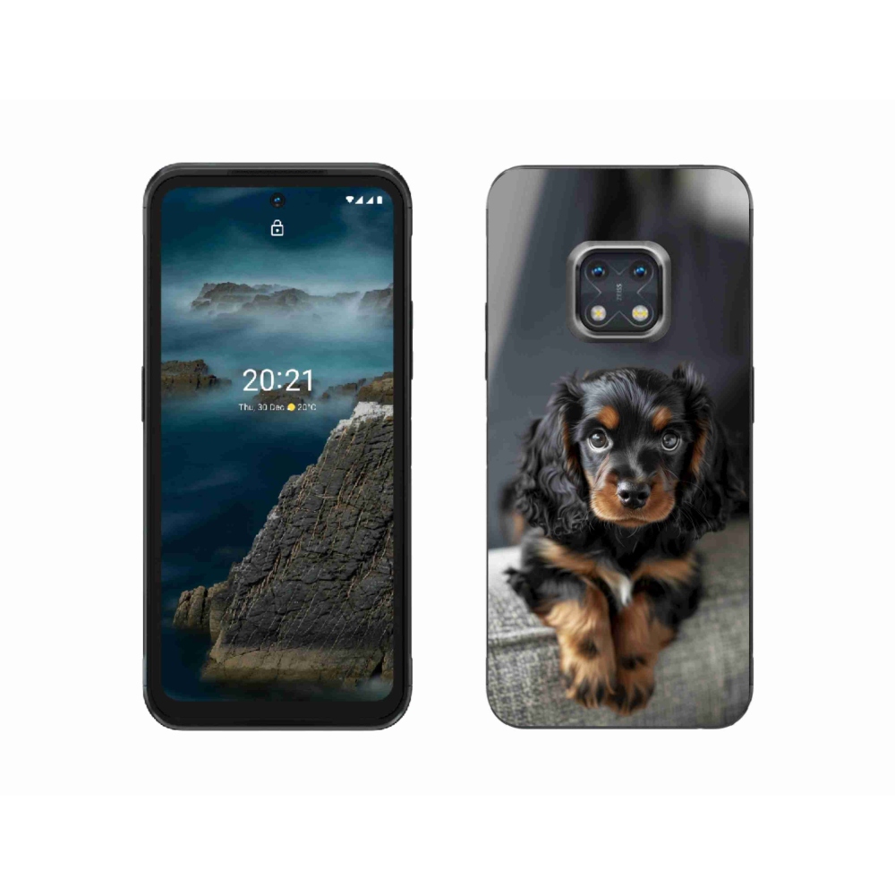 Gélový kryt mmCase na Nokia XR20 - roztomilý dlhosrstý jazvečík