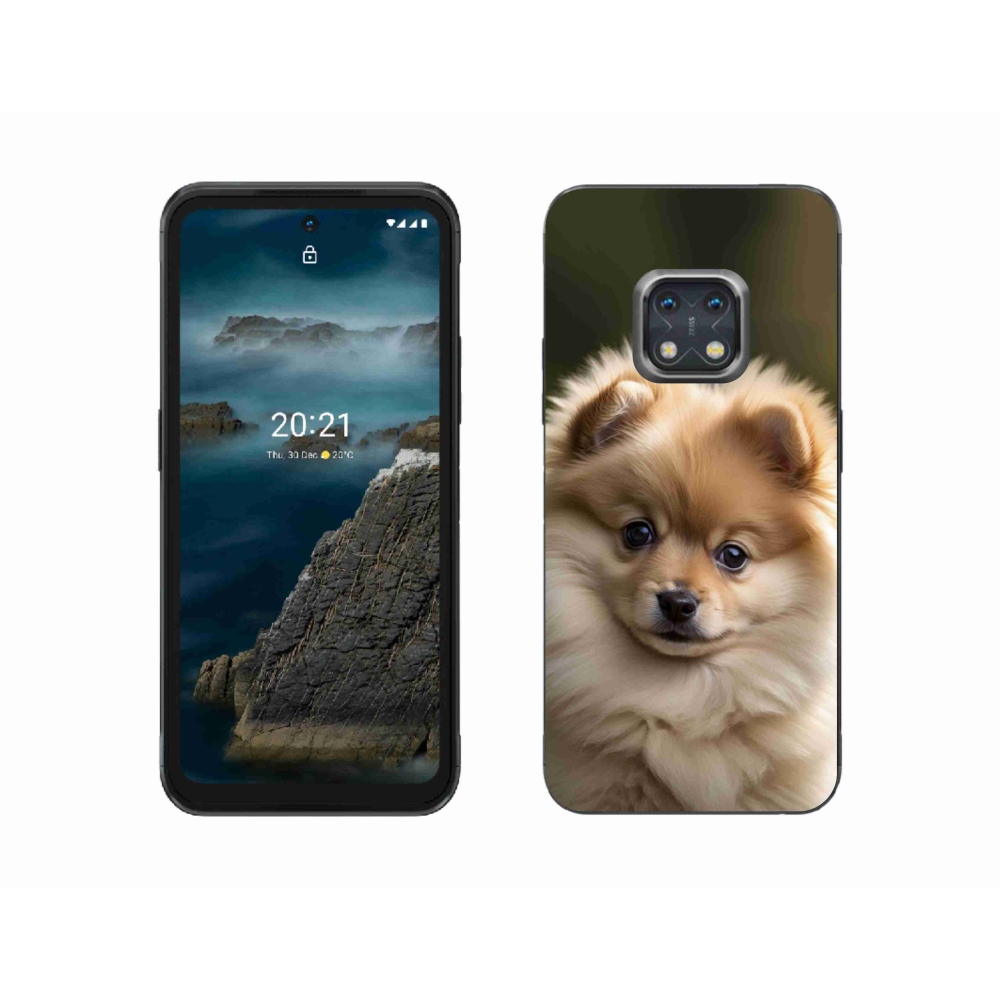Gélový kryt mmCase na Nokia XR20 - roztomilý pomeranian 2