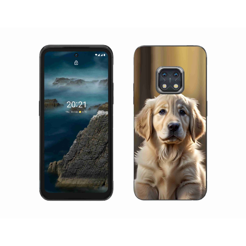 Gélový kryt mmCase na Nokia XR20 - roztomilý zlatý retriever