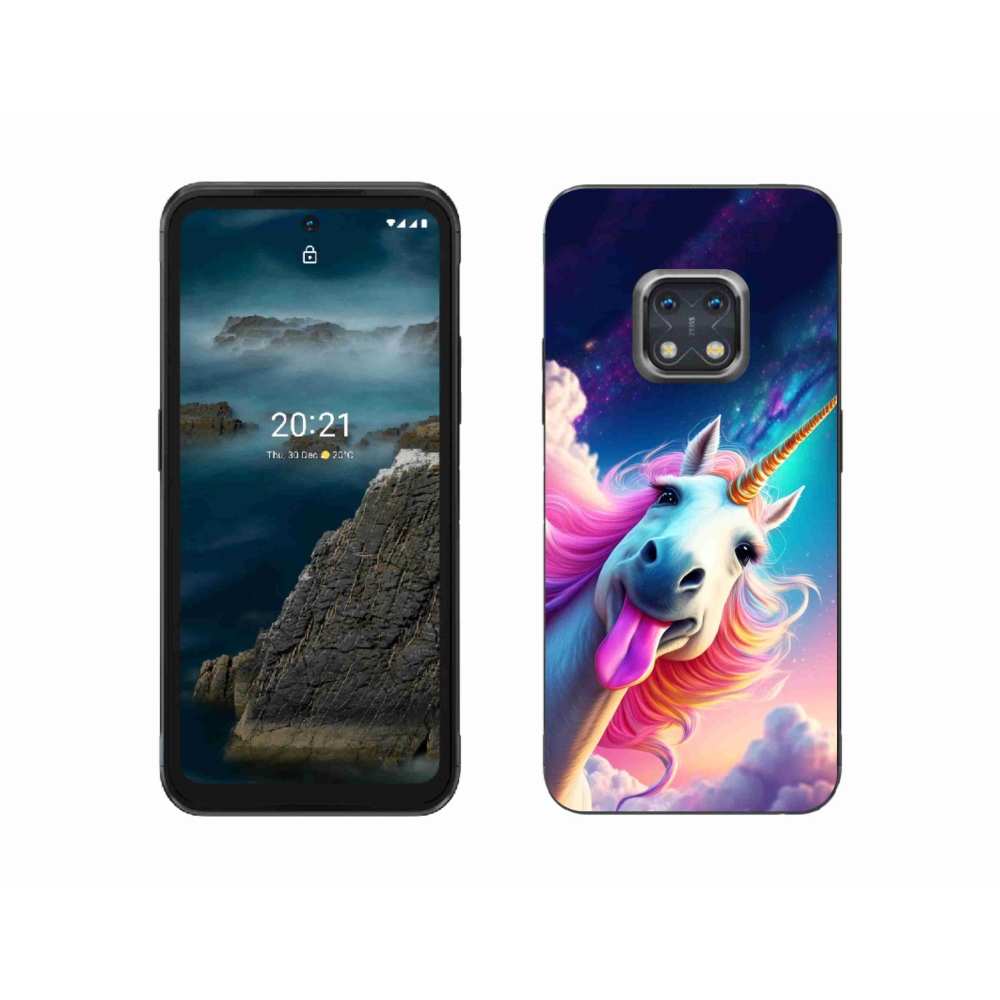 Gélový kryt mmCase na Nokia XR20 - šialený jednorožec