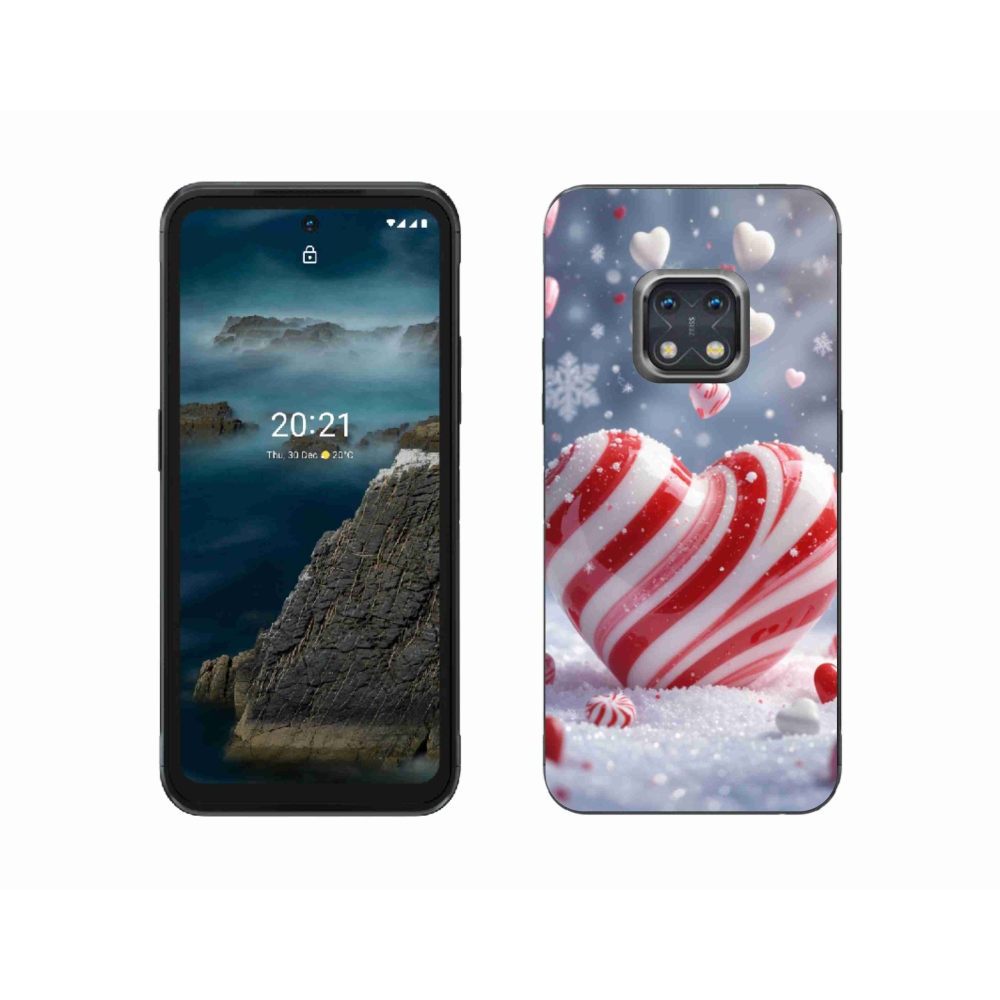 Gélový kryt mmCase na Nokia XR20 - sladké srdce