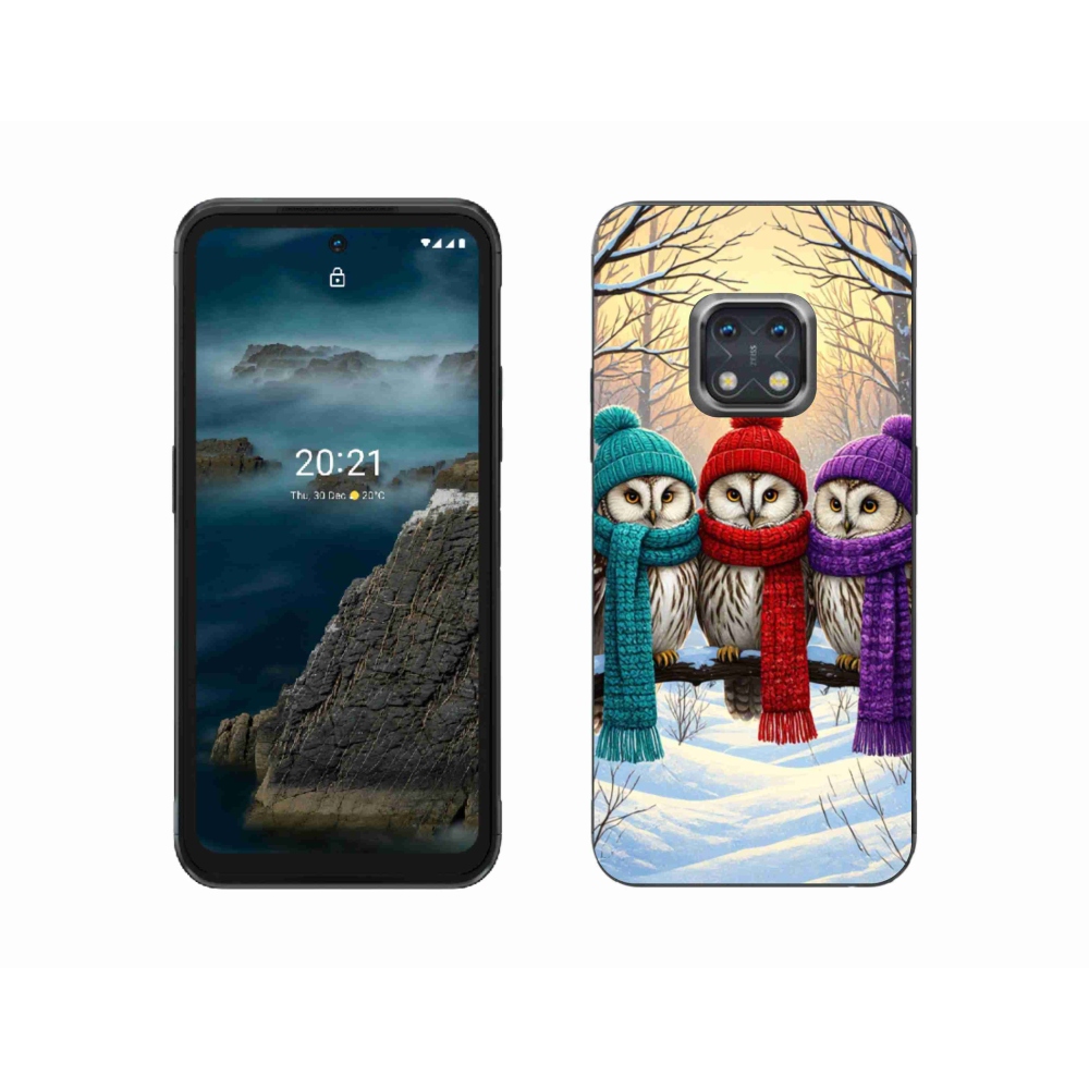 Gélový kryt mmCase na Nokia XR20 - soví priatelia