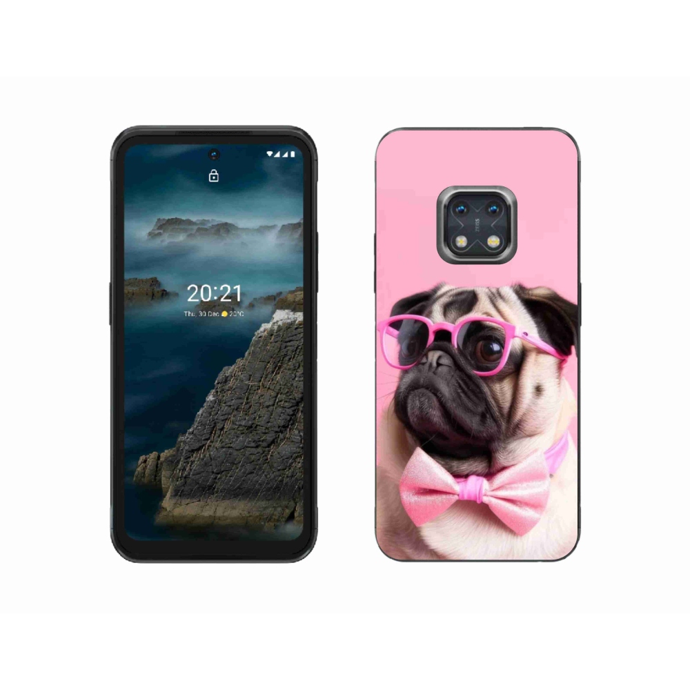 Gélový kryt mmCase na Nokia XR20 - štýlový mops