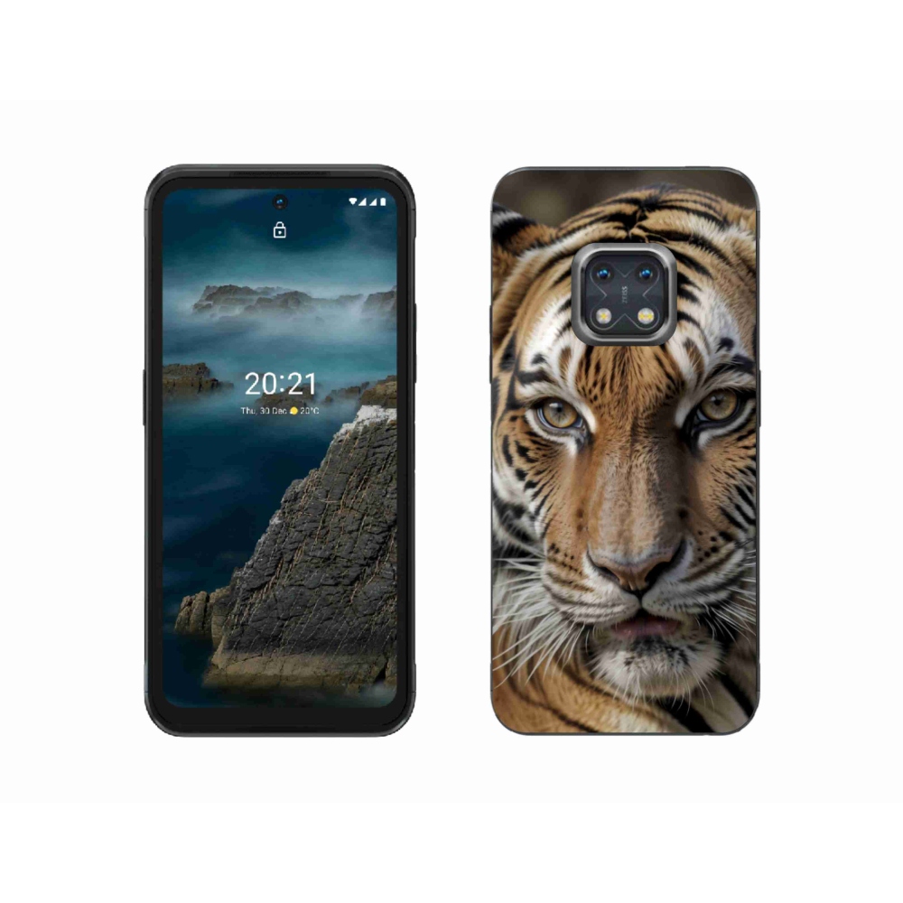 Gélový kryt mmCase na Nokia XR20 - tigrie pohľad