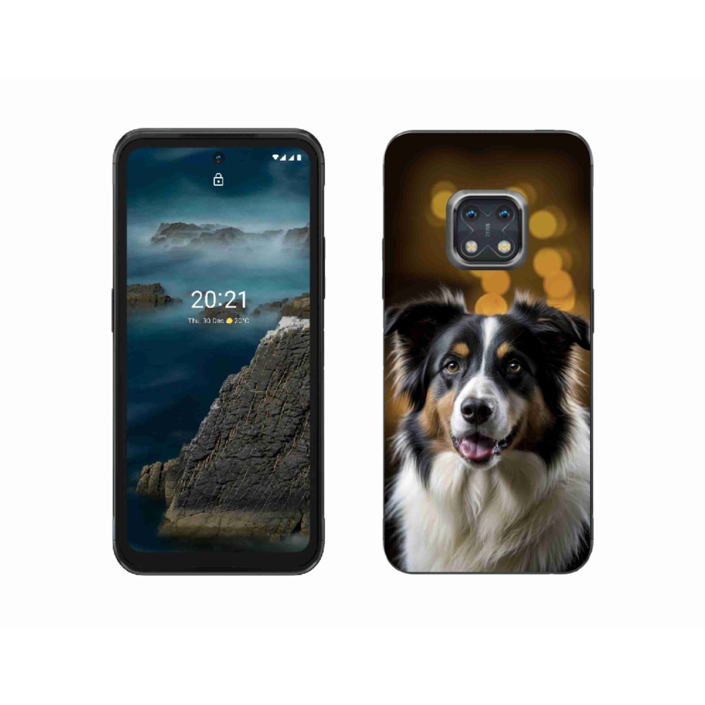 Gélový kryt mmCase na Nokia XR20 - usmievavý austrálsky ovčiak