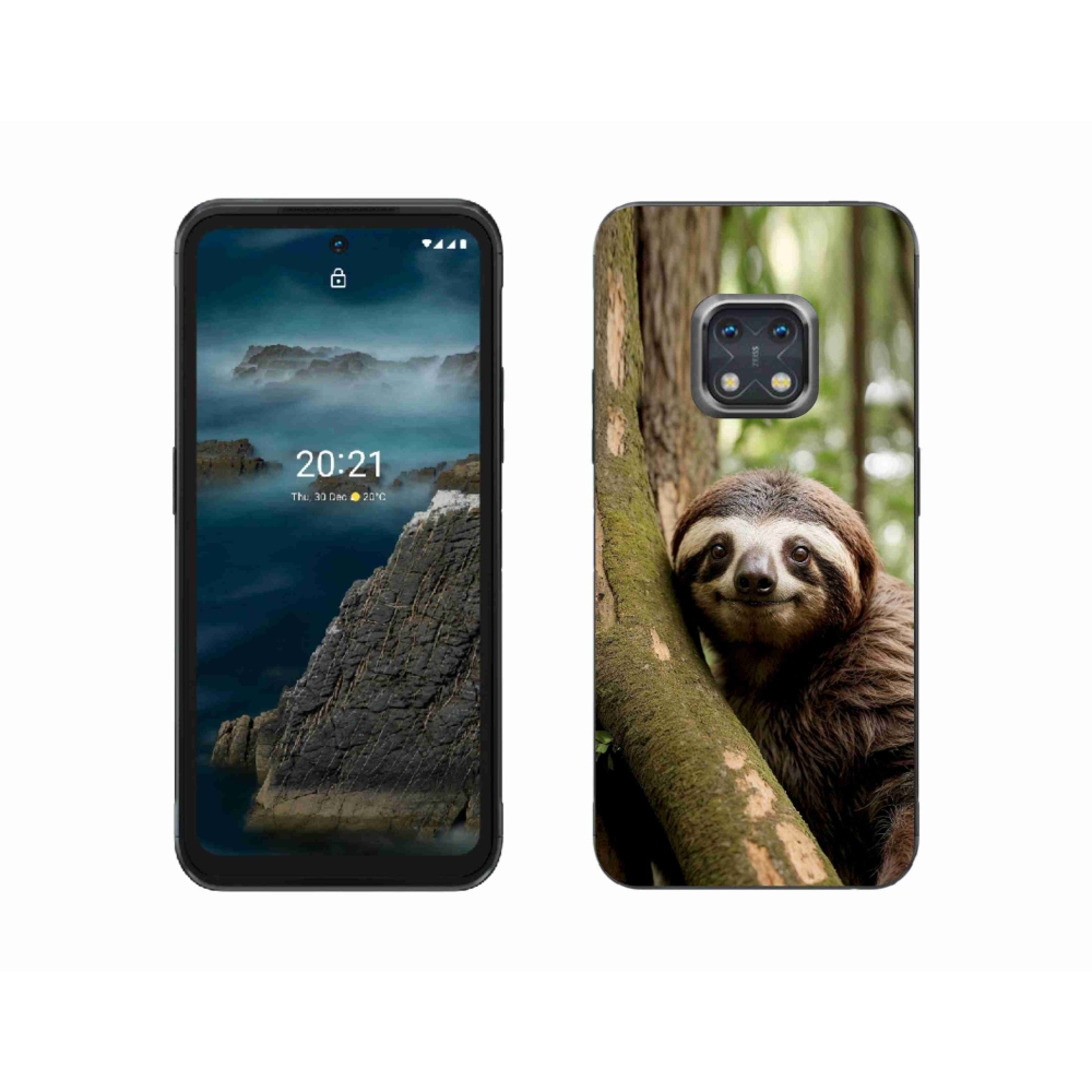 Gélový kryt mmCase na Nokia XR20 - usmievavý leňochod