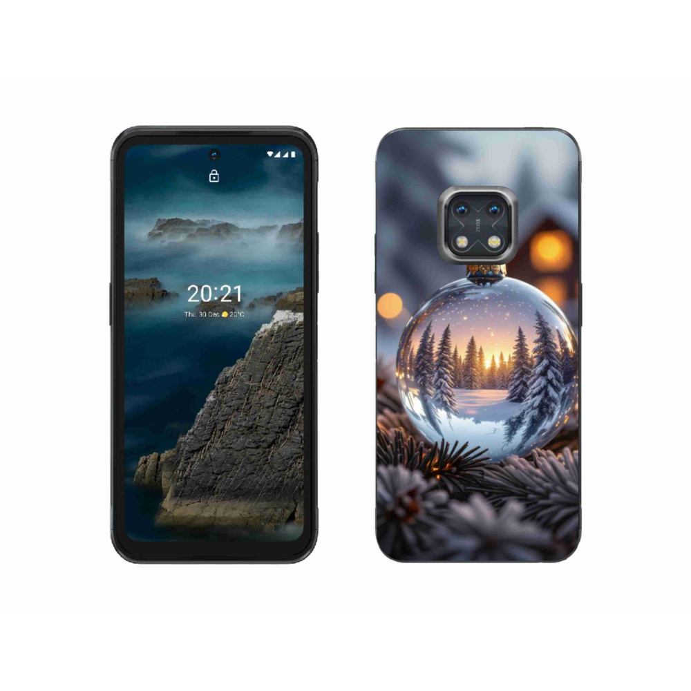 Gélový kryt mmCase na Nokia XR20 - vianočná ozdoba