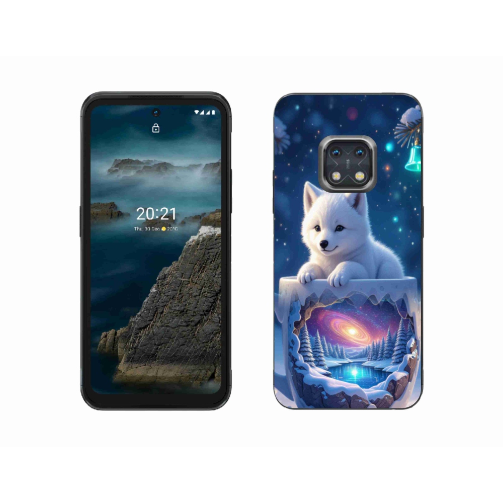 Gélový kryt mmCase na Nokia XR20 - vianočné šteňa
