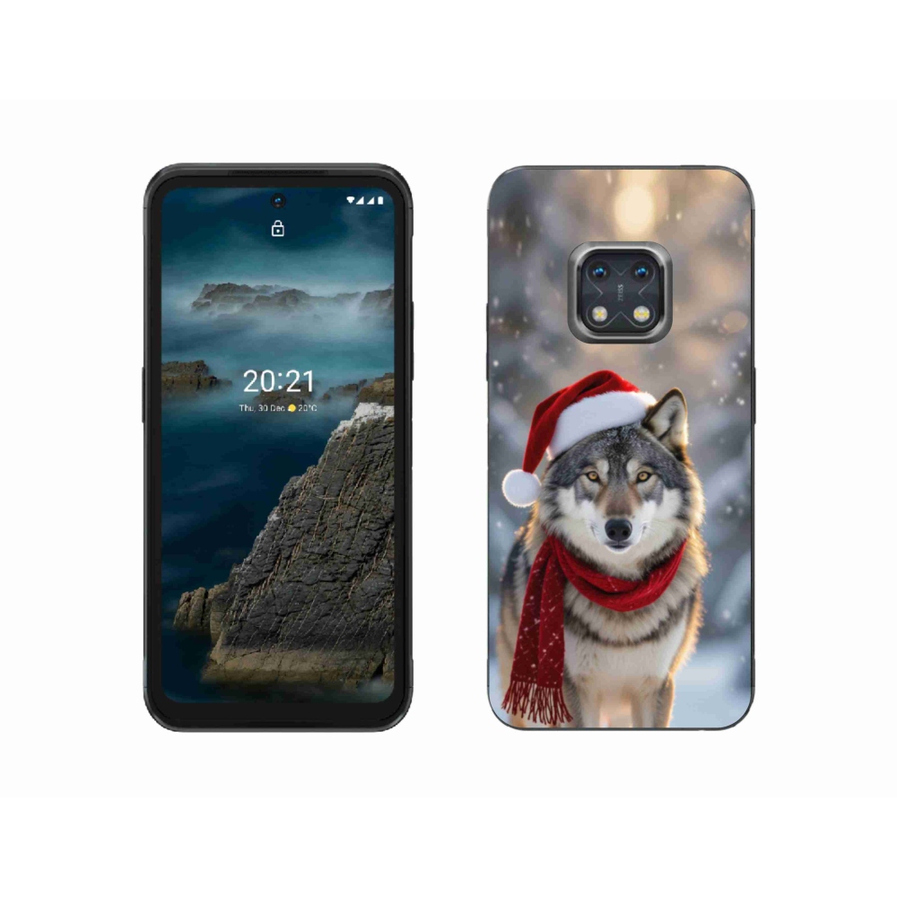 Gélový kryt mmCase na Nokia XR20 - vianočný vlk