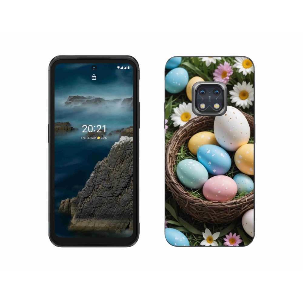 Gélový kryt mmCase na Nokia XR20 - veľkonočné vajíčka 2