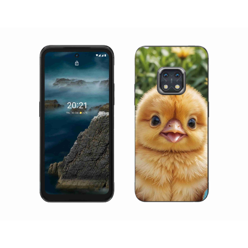 Gélový kryt mmCase na Nokia XR20 - veselé kuriatko